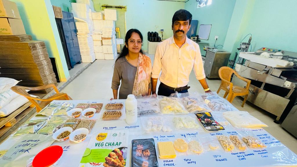 Shiva and his wife with Briyas foods Startup Story Media