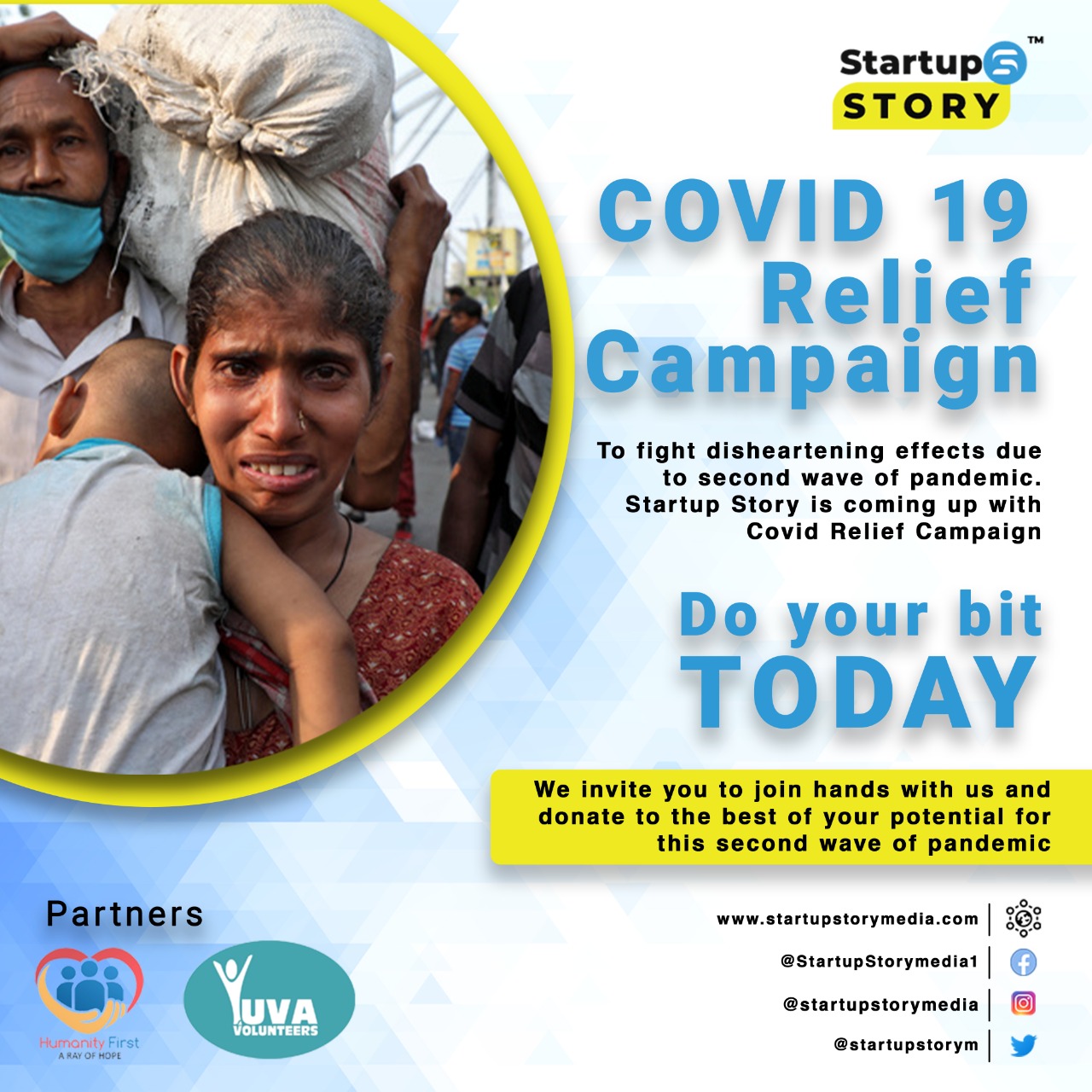 Startup-Story-Launches-COVID-Relief-Campaign poster