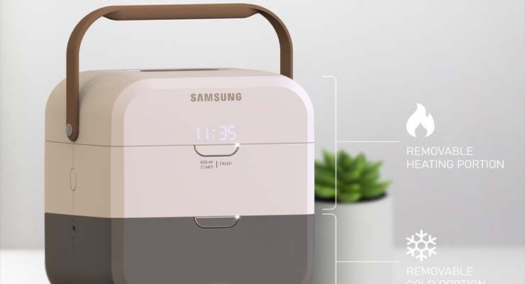 Want to warm or cook your food on the go? Portable Samsung Oven has come to your rescue! 1 Want to warm or cook your food on the go 2