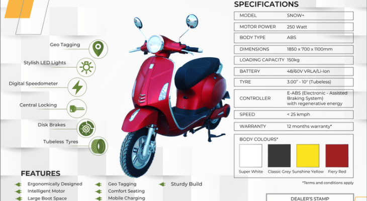 Snow+, a low-speed electric scooter