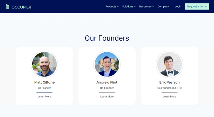 Occupier raises $10.5 million to become the operating system for corporate real estate teams after experiencing 200 percent+ ARR growth 1 Occupier team.