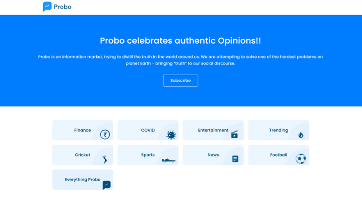 Probo, an event trading firm