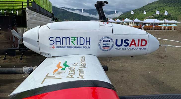 Experimental Trials for Drone Based Healthcare Network Launched in Arunachal Pradesh