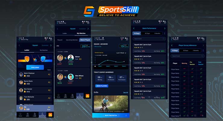 SportsSkill app interface