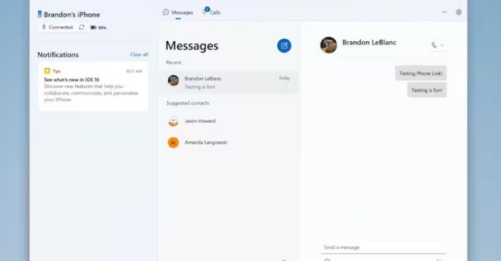 Sending iMessages from PCs to be made available for iPhone users 1 iMessages From Window 11 Update